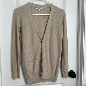 Madewell Tan Cardigan Sweater